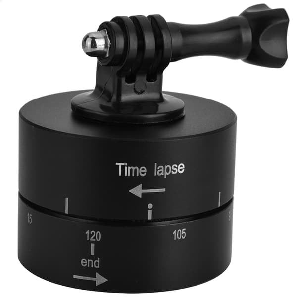 360° 120 minutter panorering roterende stativ Time Lapse stabilisator stativadapter til kameraer Gopro