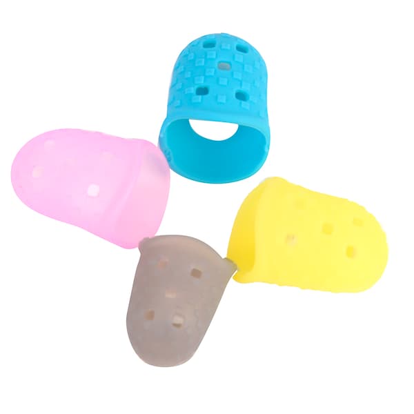 4 st Silikon Gitarr Fingerskydd Finger Skyddande Vakter Tillbehör