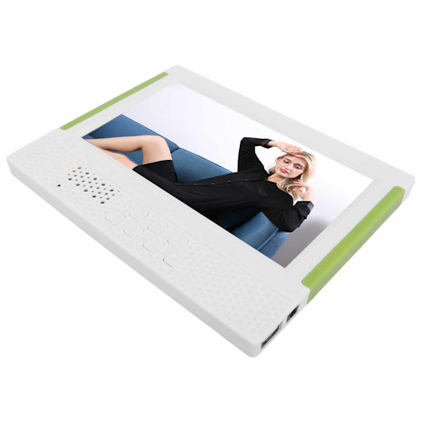 7 tums digital fotoram elektronisk fotoram med videospelare klockkalender fjärrkontrollfunktion 100‑240V EU-kontakt