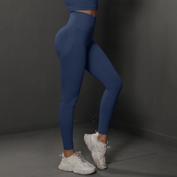 Butt Lifting Workout Leggings för kvinnor, Scrunch Butt Gym Seamless Booty Tight (M)