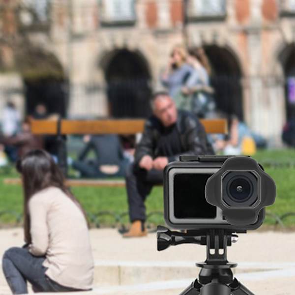 Silikon solskydd montering linshuv enkel installationsskydd tillbehör för DJI OSMO ACTION-kamera