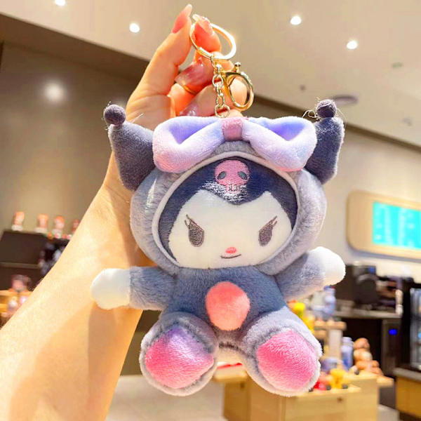 Söt liten docka, parväska hänge, plyschleksak docka nyckelring, docka hänge Plush Starry Animals - Kuromi