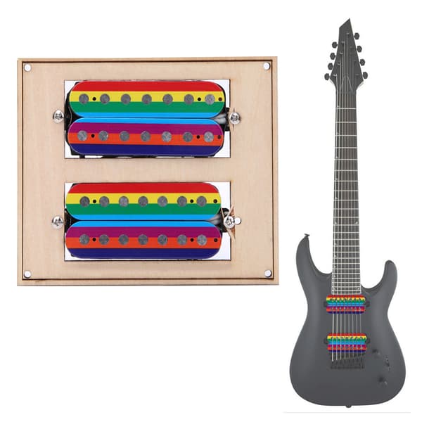 7-strängad pickup färgad hals stall humbucker pickup för elgitarr