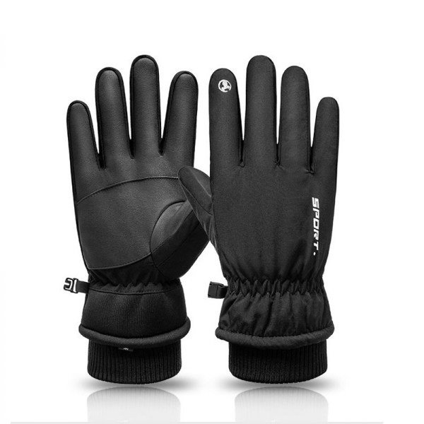 -10℉ Vinterhandskar Herr Dam, 10 pekskärmsfingrar Snow Ski Handskar, Vattentäta kallvädershandskar，X-Large