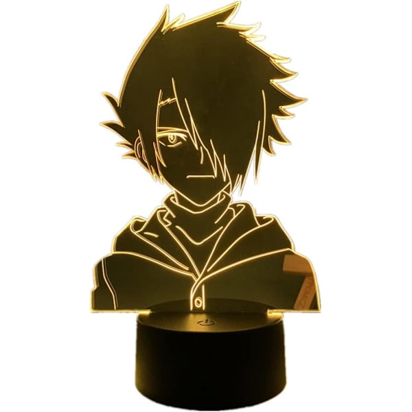 WJ 3D LED-illusionlampa Anime The Promised Neverland Ray Figur Nattlampa för pojke flicka rum dekor RGB 16 färger bordslampa barn födelsedag julklapp Wenhao Yodog