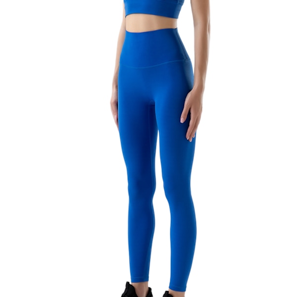 Høje taljemønstrede leggings til kvinder - Smøragtige bløde mavekontrol trykte bukser til træning Yoga (S)