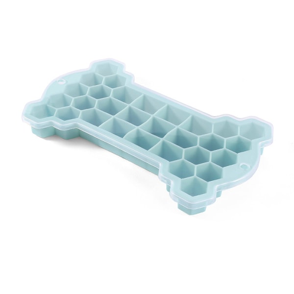 Ice Cube Trays with Lids, Silicone Ice Cube Mold Flexible Easy Release Small Square Ice Tray Cavities Food Grade Stackable Ice Trays