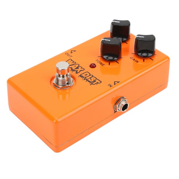 Gitarr Effekt Pedal WAX DIST Distortion Singel True Bypass Instrument Tillbehör Orange