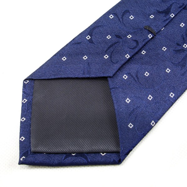Modeslips Klassisk blommig vävd Jacquard handgjord slips för män, 16