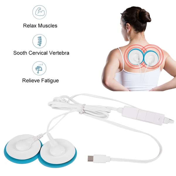 Mini Cervikal Massager Multifunktionell Midjemassager Elektrisk Nackmassageplatta
