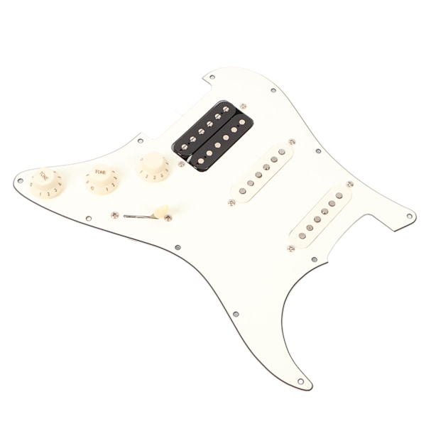 Elektrisk gitarr plektrumskydd vit laddad gitarr plektrumskydd skrap platta för övning prestanda SSH20