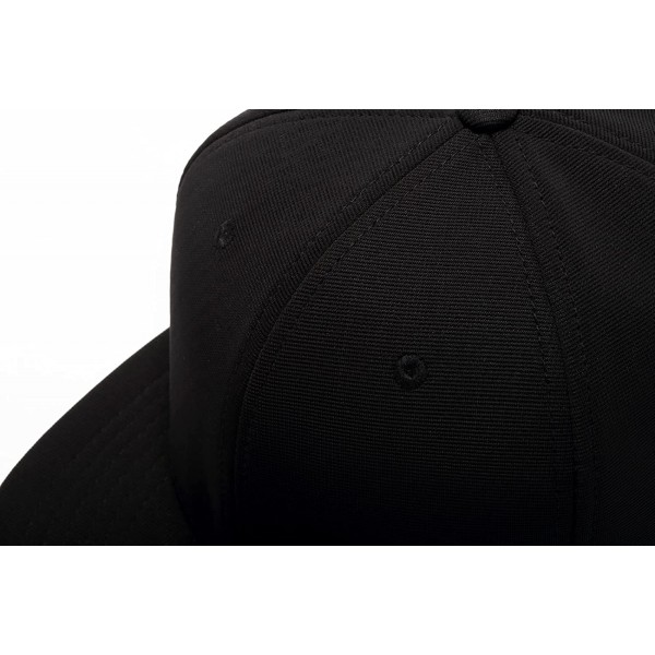 AVEKI Classic Snapback Hatt Hip Hop Flat Bill Visir Cap - Unisex justerbara baseballhatt för vuxna, röd