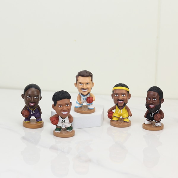 8 st NBA Basketstjärna Handhållen Ace Spelare Docka Kobe Curry James Harden Liten prydnad-8 st1 8 pcs