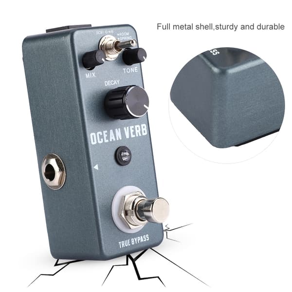 Mini Metal Shell Analog Vibe Kitaraefektipoljin True Bypass -instrumenttivaruste