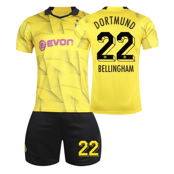 Dortmund Special Edition Børne-/Voksen Fodboldtrøje Sæt 23/24 Sæson 22 BELLINGHAM barnstorlekar22