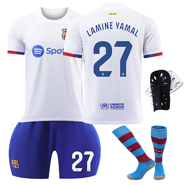 LAMINE YAMAL FC BARCELONA ADV MATCH AWAY JERSEY 2023/24 24 NO.27