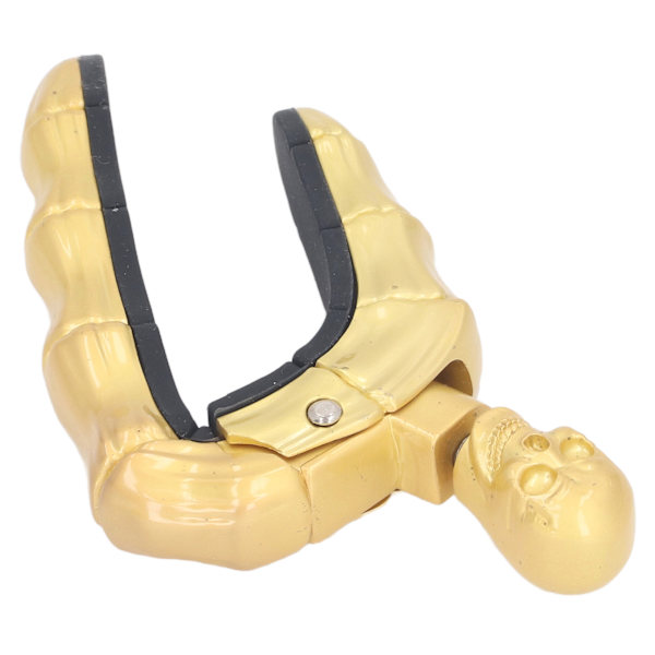 Gitar Capo Hodeskalle Knott Låse Design Myk Silikon Riperesistent Capo for Elektriske Akustiske Gitarer Ukulele Gull