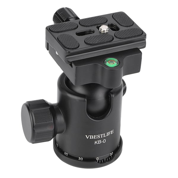 VBESTLIFE Aluminiumlegering Mini Tripod Kulledhuvudfäste Stativ med Snabbladdningsplatta