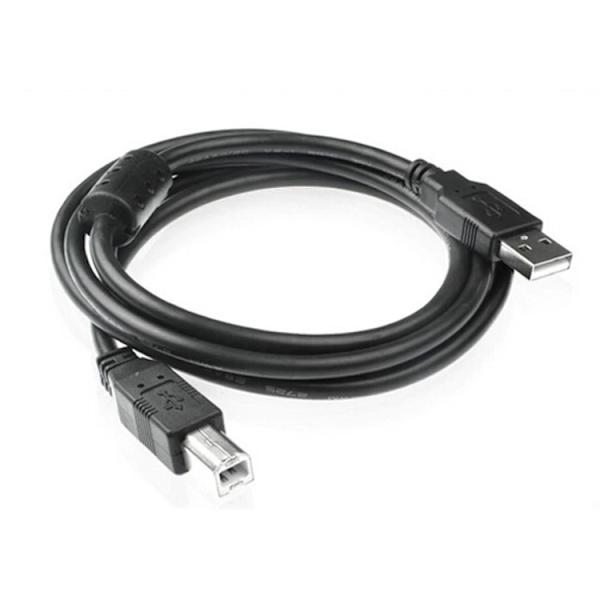 3 meter sort USB standard 2.0 firkantet port udskrivning kabel kabel printer datakabel alle kobberbånd magnetisk ring afskærmning