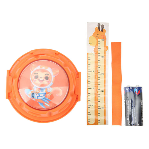 Touch Højdesprings Tæller Børn Lysende Højde Træner Vertikal Spring Tester Med Stemme Tæller Højde Diagram Orange