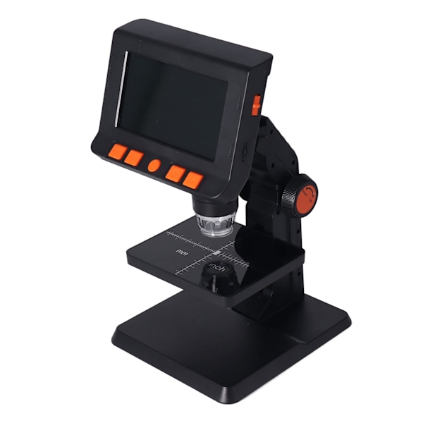 Bärbar HD-skrivbords elektronisk digitalt mikroskop 1000x 4,3 tum LCD digitalt mikroskop med 8 hög ljusstyrka LED-lampor