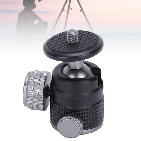 Adapter för varm skofäste 360 graders vridbar minikulled 1/4 tums stativskruvhuvud för DSLR-kamera