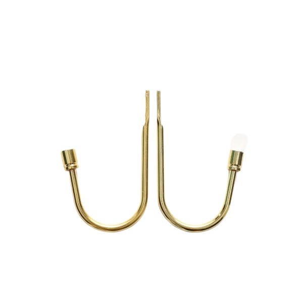 Metallgardinhållare, 2 ST U-formad väggmonterad krok för heminredning, dekorativa gardinbindningar för gardindraperier (guld)