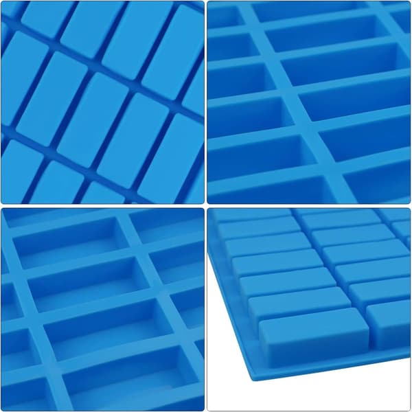 40 Hål Rektangulär Silikonform - Karamellgodisbrickor Formar för Chokladtryfflar, Ganache, Gelé, Pralin, Isbitbricka, Tuggummi