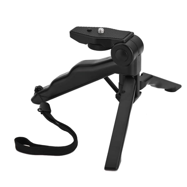 Telefonholder Stativ Håndholdt Stabilisator Håndgreb Montering til Smartphone iPhone Gopro (Sort)