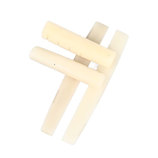 Knokkelbro Saddle Akustisk Gitar Knokkelbro Saddle Akustisk Gitar Tilbehør 2 Sett Saddle Og Mutter