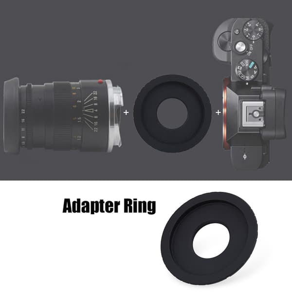 1 stk C Mount skruemonteringslinseadapterring til Canon EOS EF Mount DSLR-kameraer