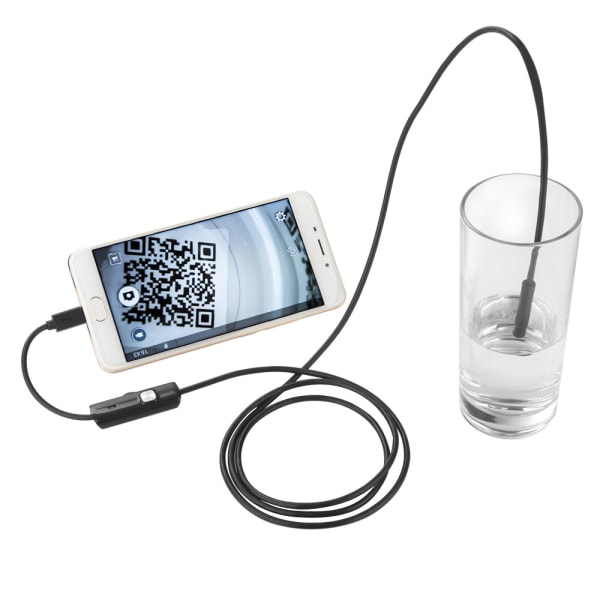 8,0 mm hårdkopplad Android-mobiltelefon levereras med kamera, industriell endoskop, pipeline, dental autoreparation USB -kamera, 11,5 FT