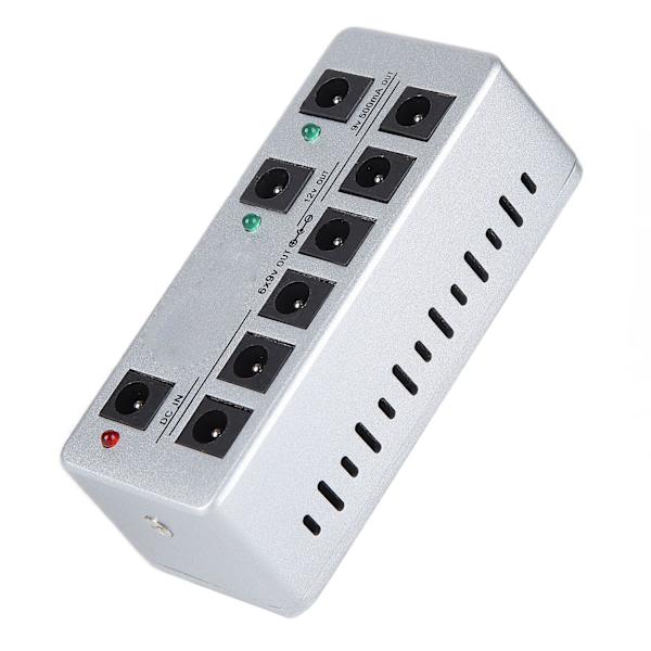 Effekt strømforsyning 8 isolerte utganger Multifunksjonell pedalbrett kabler 100‑240V