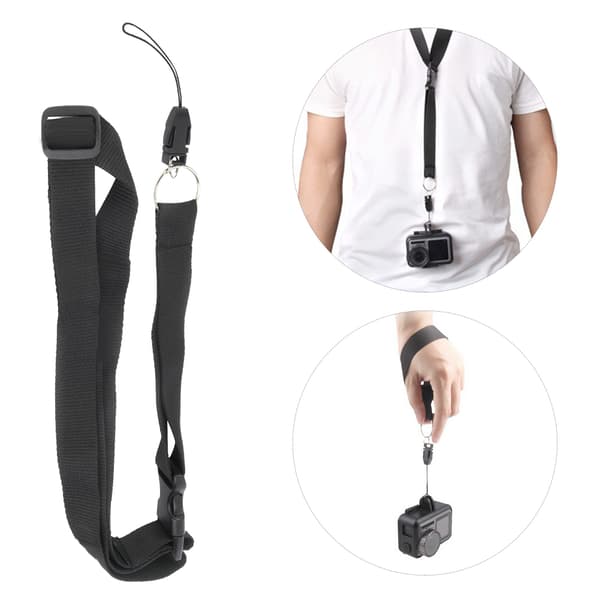 Justerbar halsrem snor hængende bælterem til DJI OSMO Action Camera