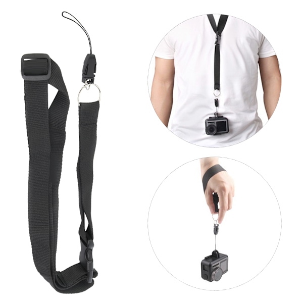 Justerbar nackrem Lanyard Hängande bälte Rem för DJI OSMO Action Camera