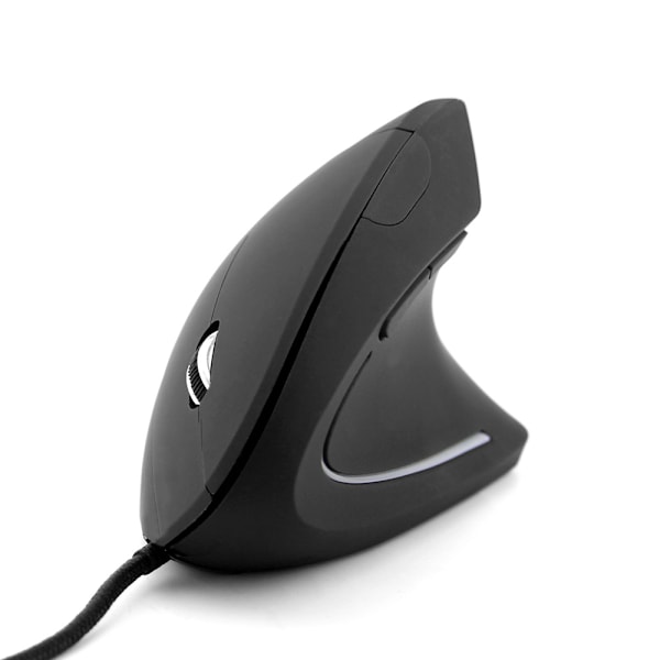 SAYTAY Trådbunden Vertikal Mus, Optisk Ergonomisk Mus med 4 Justerbar DPI 800/1200/2000/3200, 6 Knappar USB Datormus ST-001