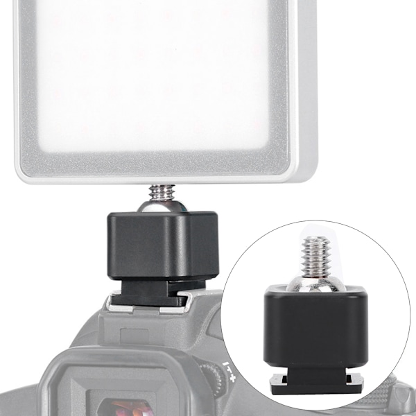 Ulanzi LED-fotograferingsljusstativ kulledsfäste blixtskoadapter för kamera 1/4 tumsskruv