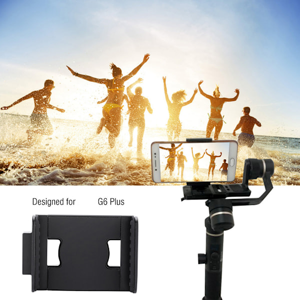 Lättvikts metall smartphone hållare klämma förlängningsfäste montering för Feiyu G6 Plus Gimbal
