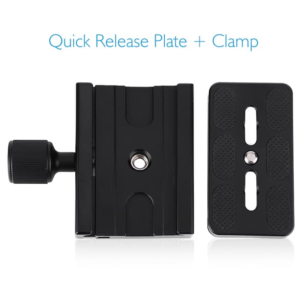 Bærbar Universal Kamera Quick Release Plade Adapter Monteringsskrue til Stativ Monopod