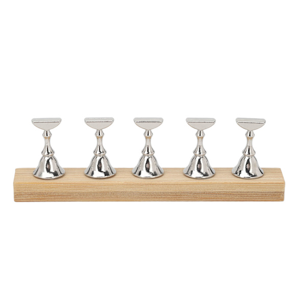 Magnetisk nageldisplayställ Log Alloy DIY träningsfingernageldisplayhållare för skönhetssalong