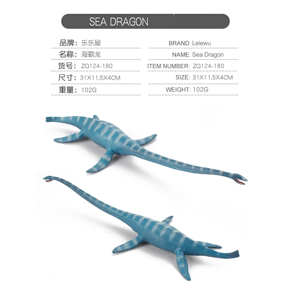 Jurassic World Ocean Protector -dinosaur, valmistettu merestä kerätystä muovista, lasten lelu 4 vuotta ja sitä vanhemmille (5 osaa)