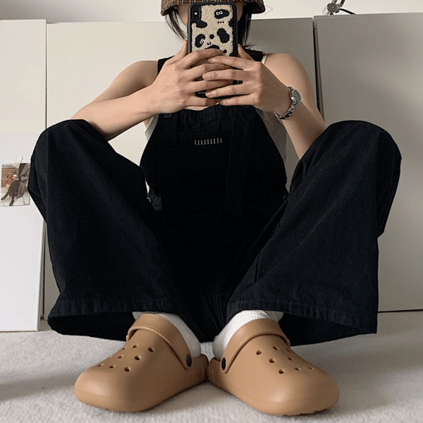 Damehage Clogs Sko Sandaler Tøfler-Brun (38/39 EU)