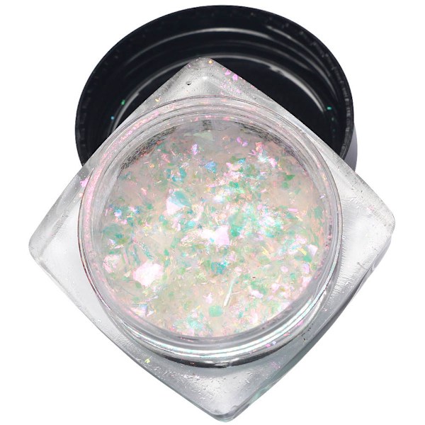 Mixing Glitter Pigment Nail Art Decorator Sequins &  Bright Shining Powder Manicure Red