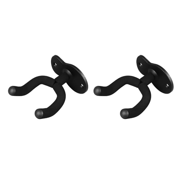 2PCS Gitarr Väggfäste Hängare Metall Multifunktionell Gitarr Hängare Hängare med 5 Plektrum för Ukulele