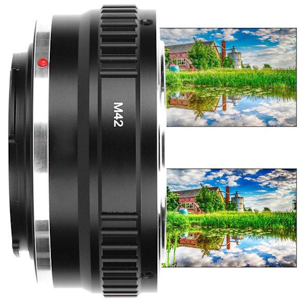 Fikaz Adapter Ring för M42 Mount Objektiv till Canon EOS M Serie Spegelreflexkamera
