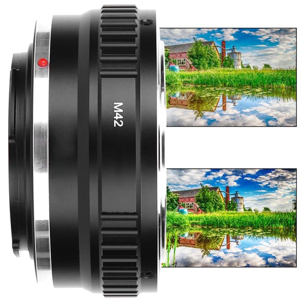 Fikaz adapterring til M42-objektiv, der passer til Canon EOS M-seriens spejlløse kamera