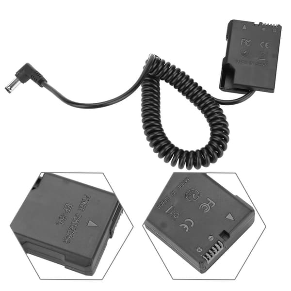 Dummy Batteri EP-5A Koblingsadapterkabeltilbehør til Nikon D5300 D3100 D3200