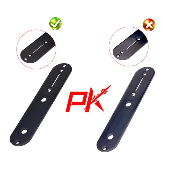 Hållbar 32 mm bred metallkontrollplatta reservdelar för TL elgitarr (svart)