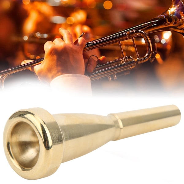 7C Trompetmundstykke Guldbelagt Messing Musikinstrument Tilbehør