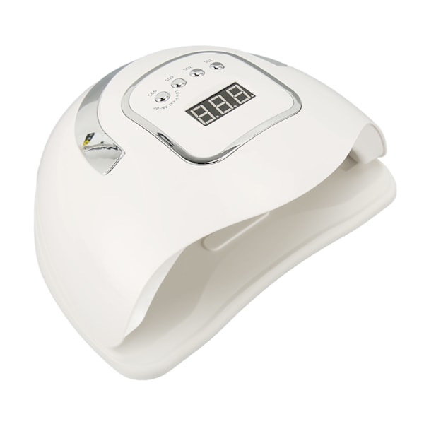 UV LED Neglelampe med Dobbel Lyskilde Rød Belysning Avtakbar Base 66 stk Lampebrikker 4 Timer UV Neglelampe 100‑240V EU-kontakt